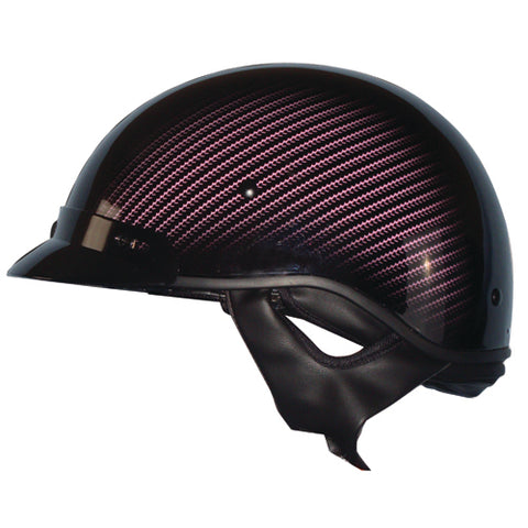 ZOAN ZOAN ROUTE 66 HALF HELMET - CARBON BLK/PINK - MED 031-065