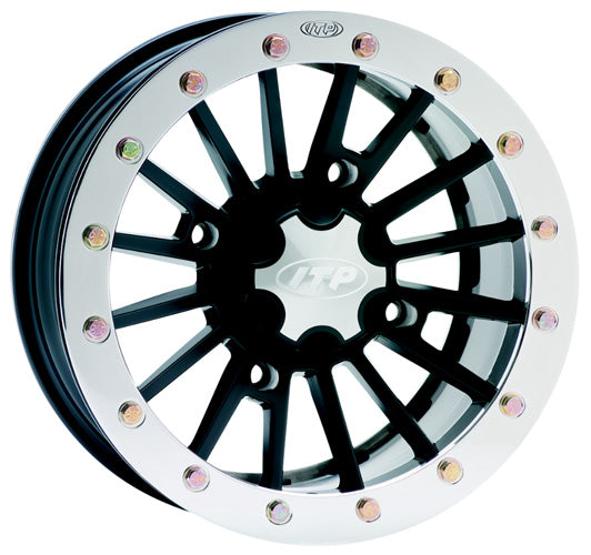 ITP SD DUAL BEADLOC SST ALLOY WHEEL BLACK 14X7 5 2 4/110 PART#  1428530536B