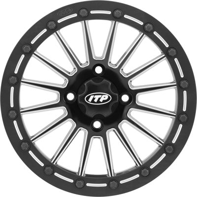 ITP BDLK 15X7 4/110 5+2 BLK/MIL 1528652727B