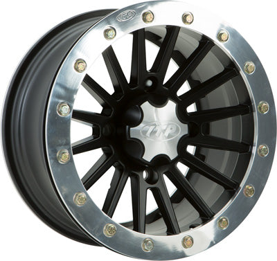 ITP SD DUAL BDLK 14X7 4/156 4+3 M. BLK - POLISHED RING 1428532536B