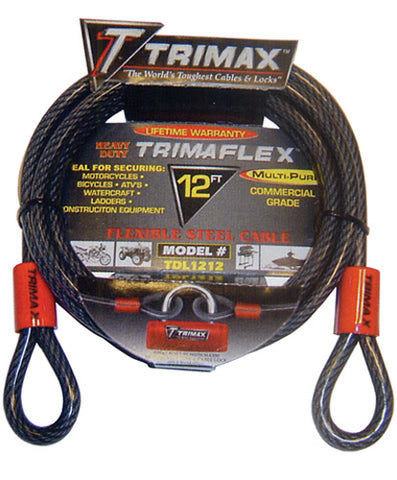 TRIMAX TDL1212 DUAL LOOPED CABLE 12FT X 12MM