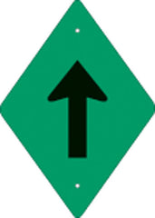 VOSS SIGNS GREEN PLASTIC REFLECTIVE ATV TRAIL BLAZER VERTICAL ARROW 262 DA VGR