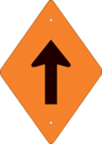 VOSS SIGNS ORANGE PLASTIC REFLECTIVE TRAIL BLAZER VERTICAL ARROW 262 DA VOR