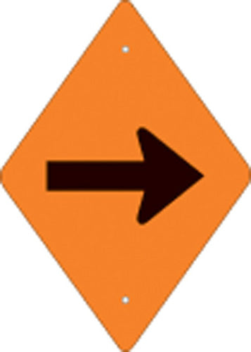VOSS SIGNS 262 DA HOR ORANGE PLASTIC REFLECTIVE TRAIL BLAZER HORIZONTAL ARROW
