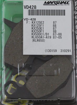 VESRAH VD-428 SEMI-METALLIC BRAKE PADS