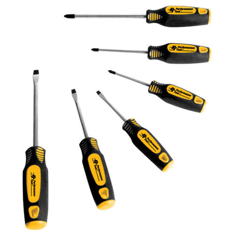 PERFORMANCETOOL 6 PC SCREWDRIVER SET W1703