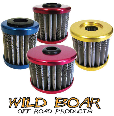 WILDBOAR CRT1KTM 1ST LOWER 2 5 8" LONG WILD BOAR STAINLESS STEEL OIL FILTER