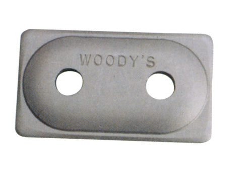WOODYS ADA2-3775 ANGLED DOUBLE DIGGER ALUMINUM SUPPORT PLATE 5 16" 12 PCS