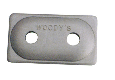 WOODYS ADA2-3775 ANGLED DOUBLE DIGGER ALUMINUM SUPPORT PLATE 5 16" 12 PCS