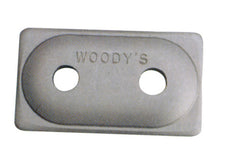 WOODYS ADA2-3775-B ANGLED DOUBLE DIGGER ALUMINUM SUPPORT PLATE 5 16" 48 PCS