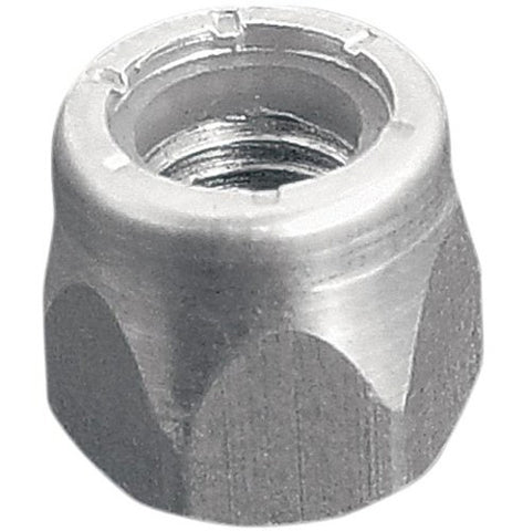 WOODYS ALN2-4500 BIG NUT SHORT ALUMINUM W NYLONINSERT 24 PCS
