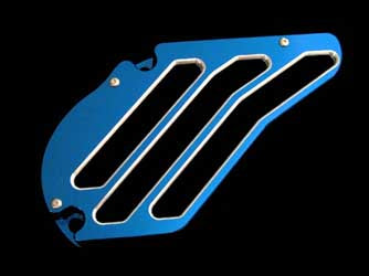 MODQUAD FRONT CHAIN GUARD (ANODIZED BL ACK) CG1-RBLK