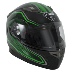 ZOAN ZOAN FLUX 4.1 M/C HELMET - COMMANDER GLOSS GREEN MED 137-145