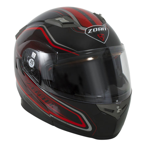ZOAN 137-103SN/E FLUX 4.1 SN E HELMET COMMANDER GLOSS RED XS