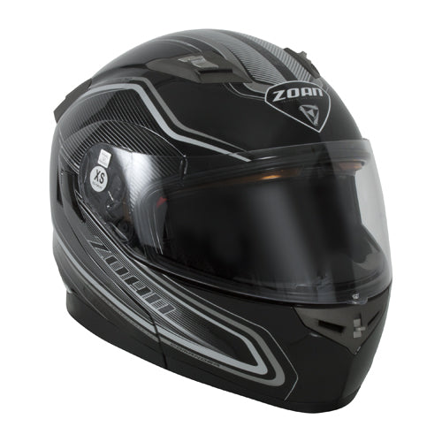 ZOAN ZOAN FLUX 4.1 SN/E HELMET COMMANDER GLOSS SILVER LG 137-126SN/E