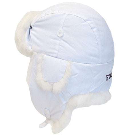 YUKON HG664 TASLAN ALASKAN HAT WHITE WITH FUR SMALL