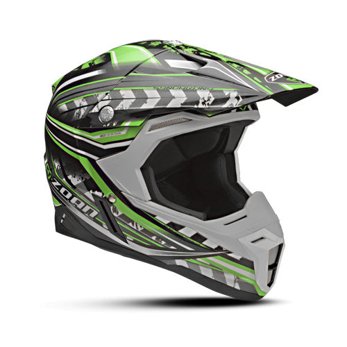 ZOAN 521-123 SYNCHRONY MX HELMET MONSTER BLACK GREEN XS