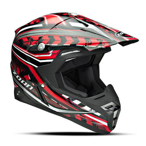 ZOAN 521-103 SYNCHRONY MX HELMET MONSTER BLACK RED XS
