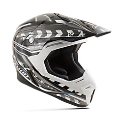 ZOAN 521-175 SYNCHRONY MX HELMET MONSTER MATTE BLACK SILVER M