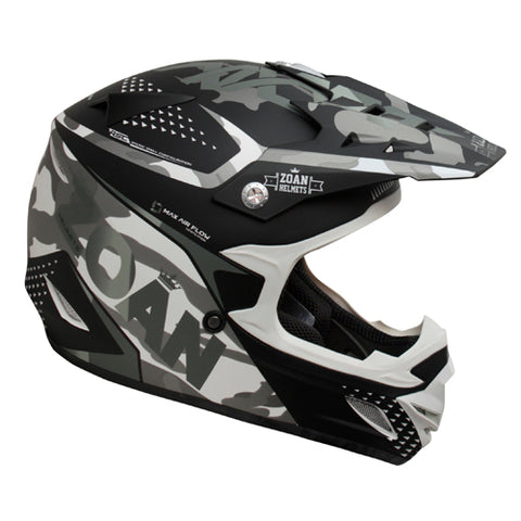 ZOAN 021-594 MX-1 O F HELMET SNIPER MATTE SILVER SM