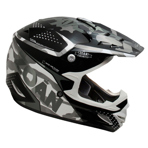 ZOAN 021-521 MX-2 YOUTH HELMET SNIPERSILVER M