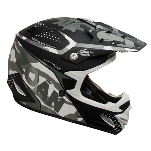 ZOAN 021-590 MX-2 YOUTH HELMET SNIPERMATTE SILVER S
