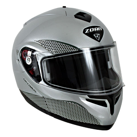 ZOAN ZOAN OPTIMUS M/C HELMET - SILVER - LARGE 038-026