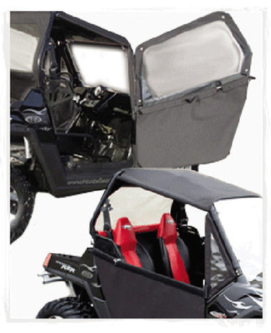 SHOCKPRO 08-10 RZR FULL/HALF DOORS BLACK RZR-FD-BK