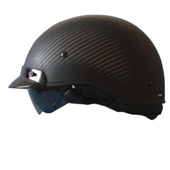 ZOAN 031-043 ROUTE 66 HALF HELMET CARBON M.BLK SLV XS