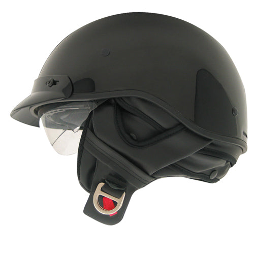 ZOAN ZOAN ROUTE 66 HALF HELMET - BLACK - MED 031-015