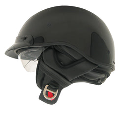 ZOAN ZOAN ROUTE 66 HALF HELMET - BLACK - XXS 031-012