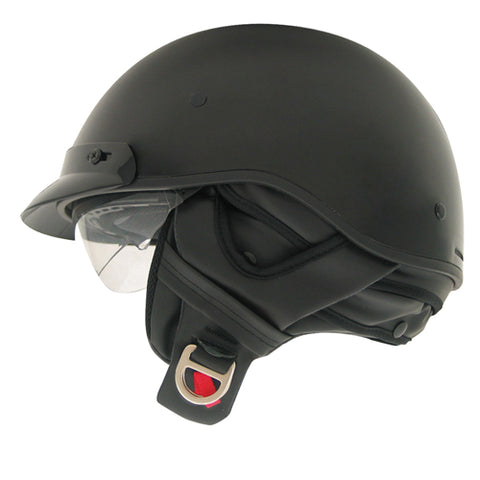 ZOAN 031-022 ROUTE 66 HALF HELMET MATTE BLACK XXS