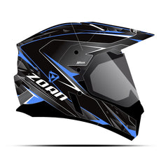 ZOAN ZOAN SYNCHRONY DUAL SPORT HELMET HAWK BLUE -3XL 521-519SN