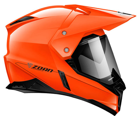 ZOAN ZOAN SYNCHRONY DUAL SPORT HELMET - HI-VIZ ORANGE - MED 521-455