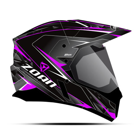 ZOAN 521-557 SYNCHRONY DUAL SPORT HELMET HAWK PINK MAGENTA XL