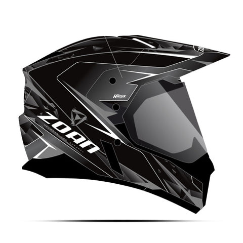 ZOAN ZOAN SYNCHRONY DUAL SPORT HELMET HAWK SILVER XL 521-547SN/E