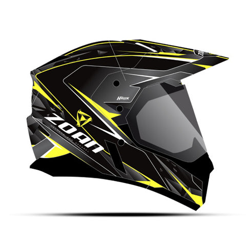 ZOAN 521-537 SYNCHRONY DUAL SPORT HELMET HAWK YELLOW XL