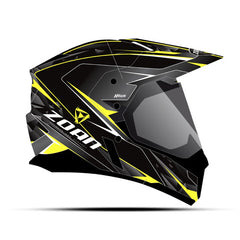 ZOAN ZOAN SYNCHRONY DUAL SPORT HELMET HAWK YELLOW LG 521-536SN/E