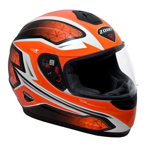 ZOAN 223-167 THUNDER M C HELMET ELECTRA ORANGE XL