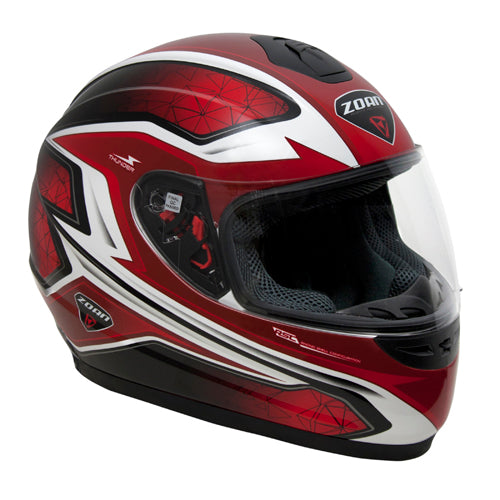 ZOAN 223-101SN/E THUNDER YOUTH SN E HELMET RED MED