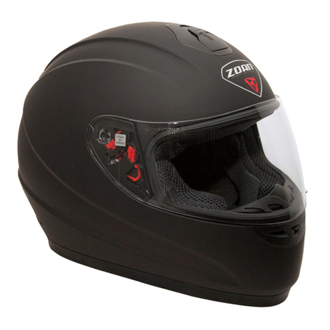 ZOAN 223-030 THUNDER YOUTH M C HELMET MATTE BLACK SMALL