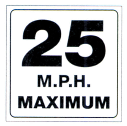 VOSS SIGNS 490-MPH TRAIL SIGN 25 MPH MAXIMUM