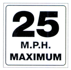VOSS SIGNS 490-MPH TRAIL SIGN 25 MPH MAXIMUM