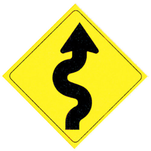 VOSS SIGNS 501WTA YELLOW .050 PLASTIC REFLECTIVE SIGN 12"