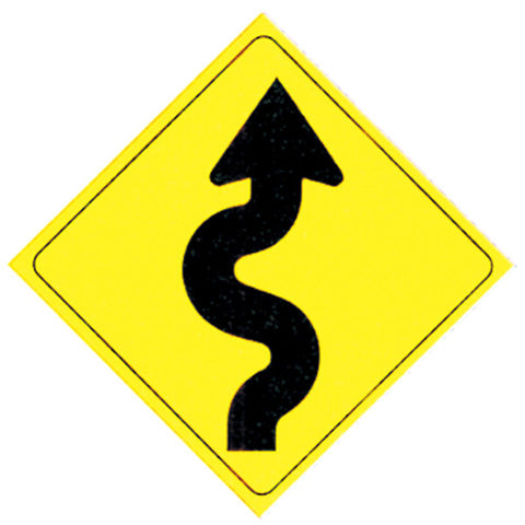 VOSS SIGNS 501WTA YELLOW .050 PLASTIC REFLECTIVE SIGN 12"