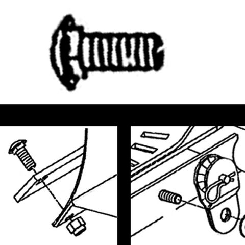 WARN 22062 3 8" ROUND HEAD BOLT